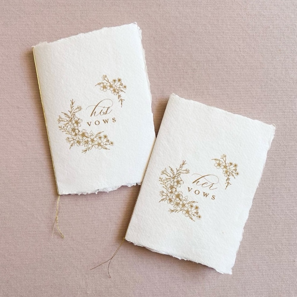 His and Her Vow Book Set